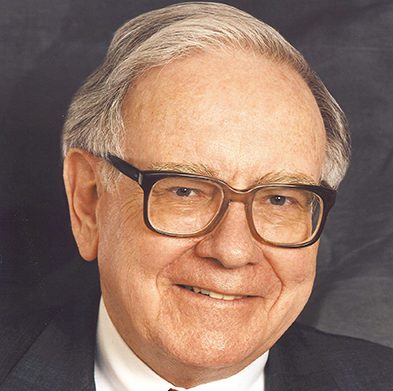 Warren Buffett, CEO of Berkshire Hathaway headshot